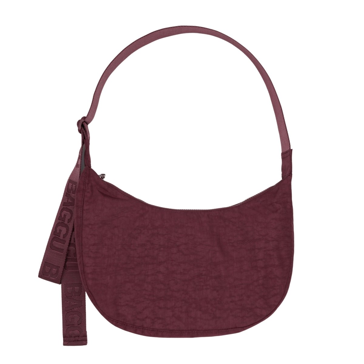 Baggu Medium Nylon Crescent Bag in Mahogany - Getoutside Shoes