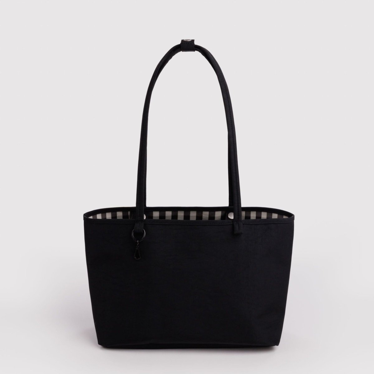 Baggu Medium Nylon Reversible Tote in Black Mix - Getoutside Shoes