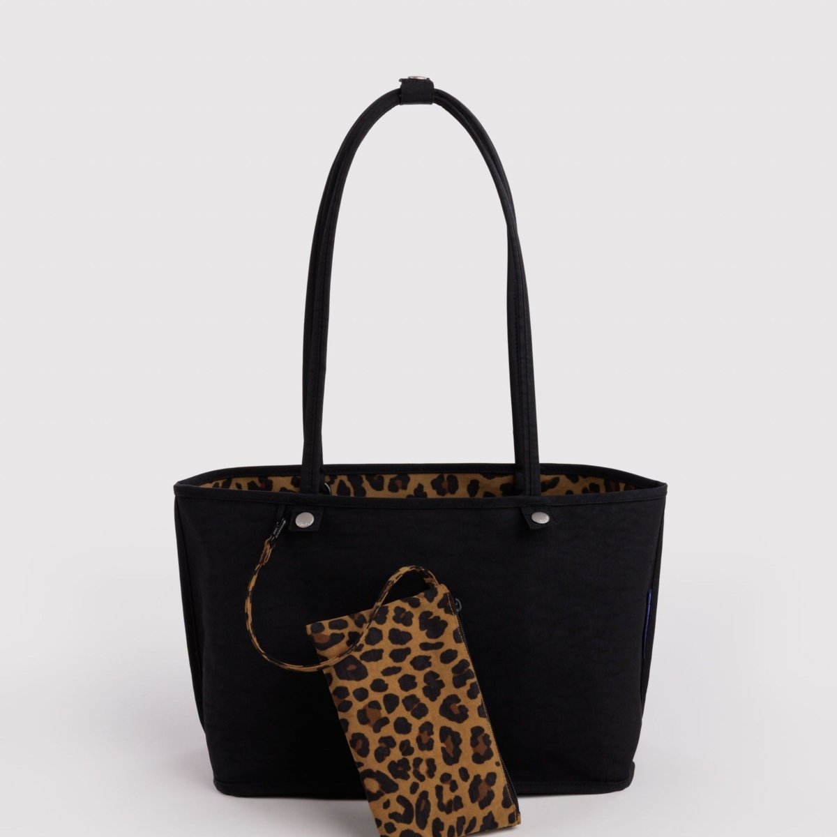 Baggu Medium Nylon Reversible Tote in Leopard Mix - Getoutside Shoes