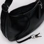 Baggu Medium Recycled Leather Crescent Bag in Black - Getoutside Shoes