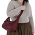 Baggu Medium Recycled Leather Crescent Bag in Mahogany - Getoutside Shoes
