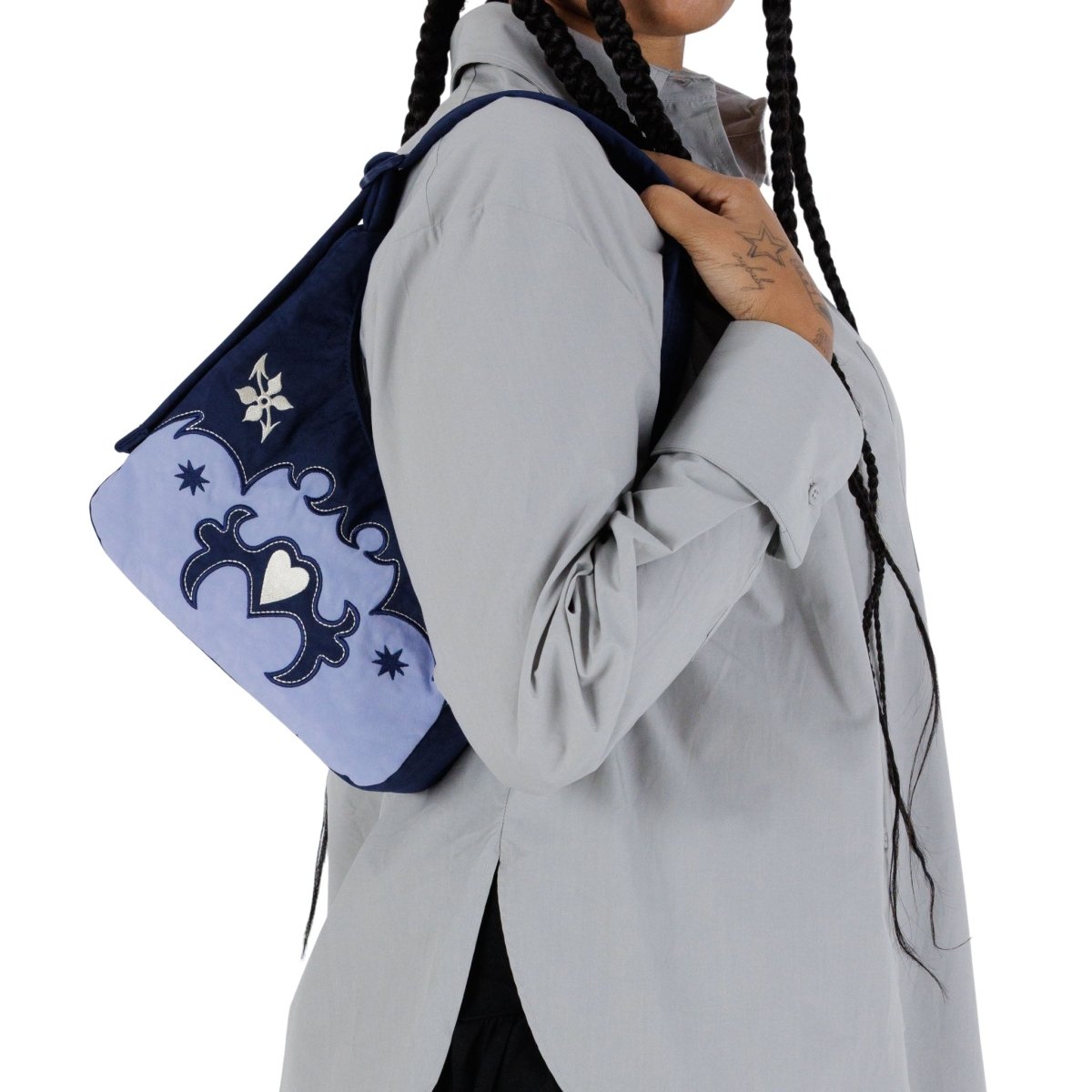 Baggu Mini Nylon Shoulder Bag in Western Applique - Getoutside Shoes