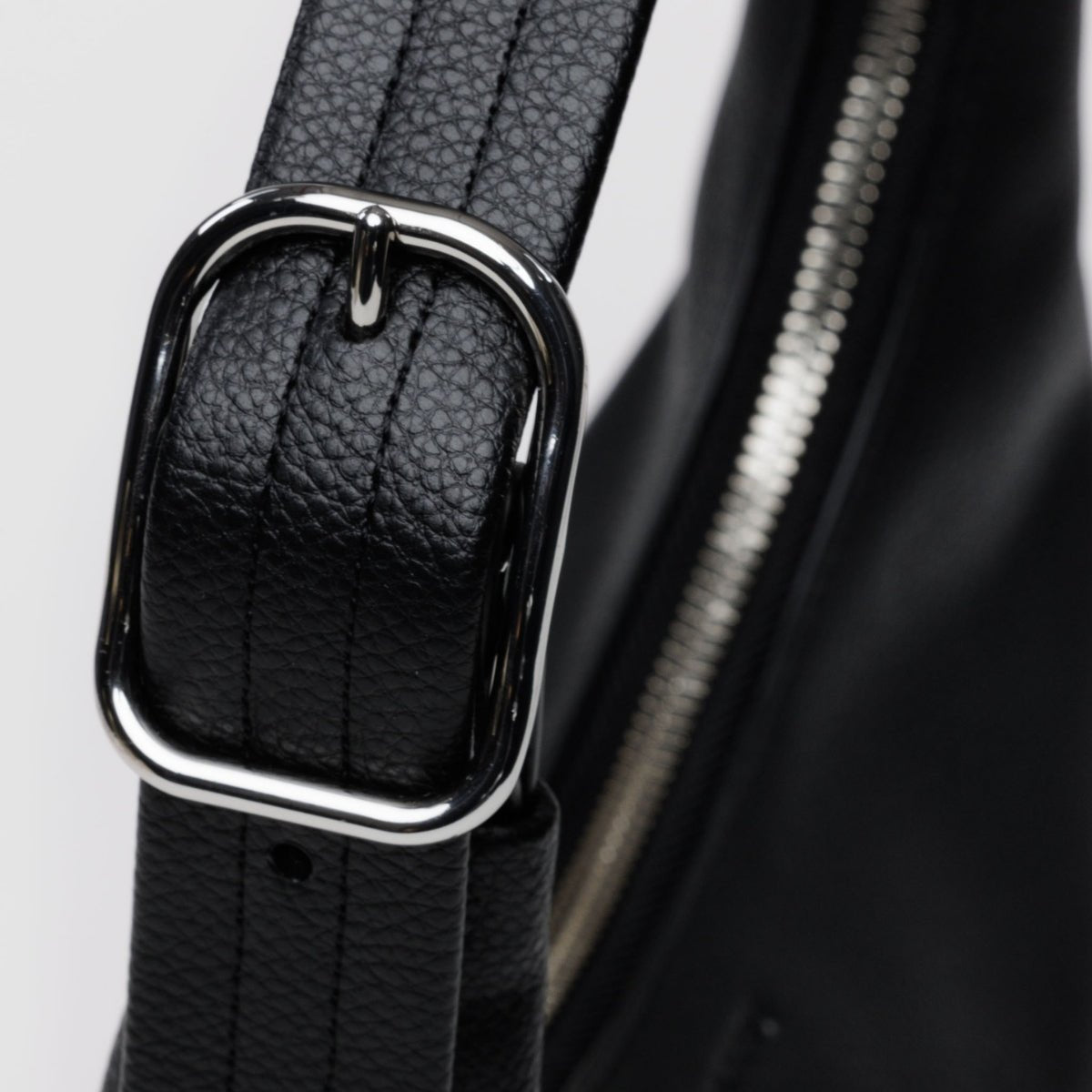 Baggu Mini Recycled Leather Shoulder Bag in Black - Getoutside Shoes