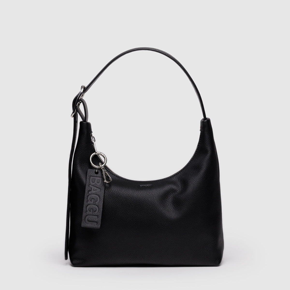 Baggu Mini Recycled Leather Shoulder Bag in Black - Getoutside Shoes