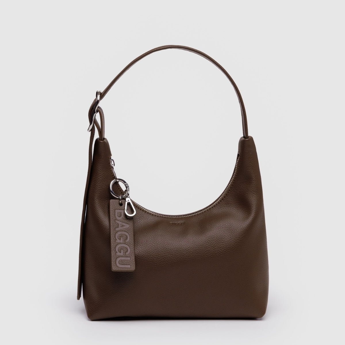 Baggu Mini Recycled Leather Shoulder Bag in Brown - Getoutside Shoes