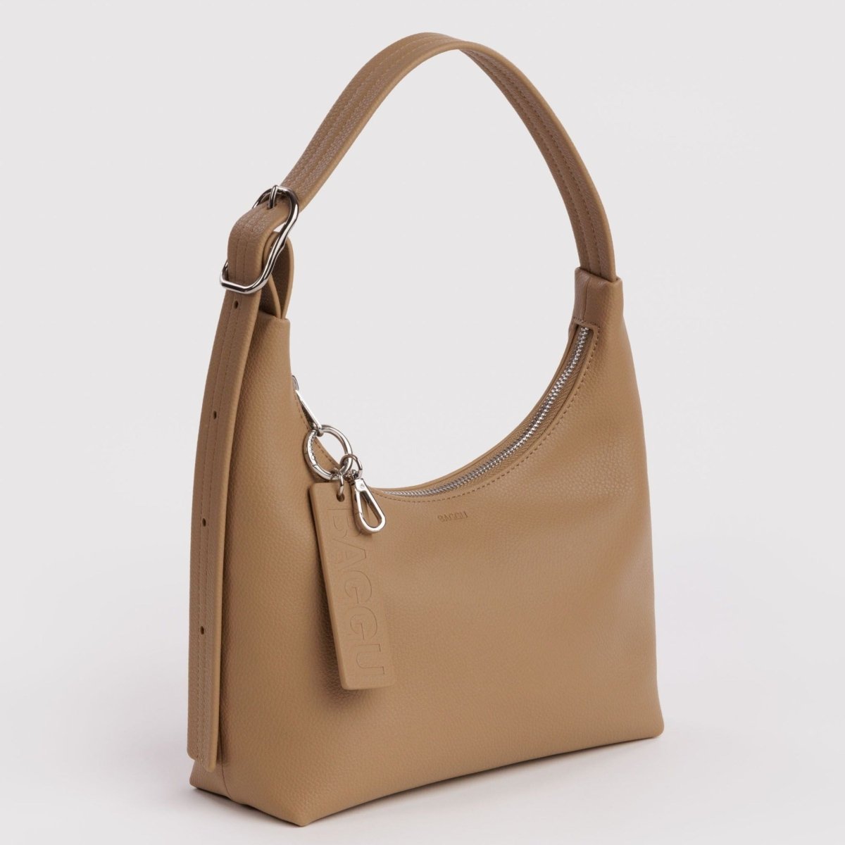 Baggu Mini Recycled Leather Shoulder Bag in Dune - Getoutside Shoes
