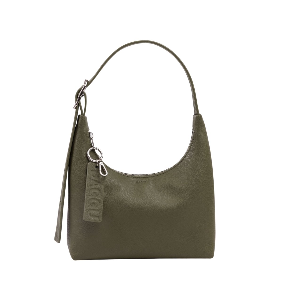 Baggu Mini Recycled Leather Shoulder Bag in Loden - Getoutside Shoes
