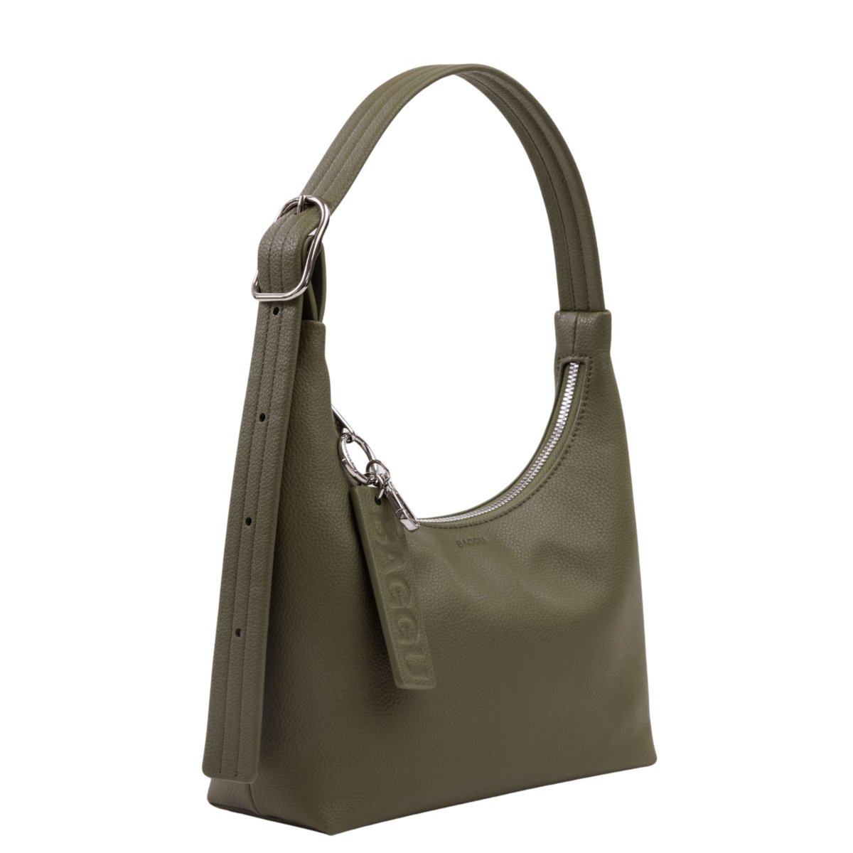 Baggu Mini Recycled Leather Shoulder Bag in Loden - Getoutside Shoes