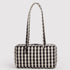 Baggu Nylon Bowler Bag in Black And Cream Gingham - Getoutside Shoes