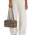 Baggu Nylon Bowler Bag in Blurred Gingham Brown - Getoutside Shoes