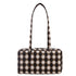 Baggu Nylon Bowler Bag in Blurred Gingham Brown - Getoutside Shoes