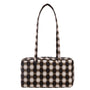 Baggu Nylon Bowler Bag in Blurred Gingham Brown - Getoutside Shoes