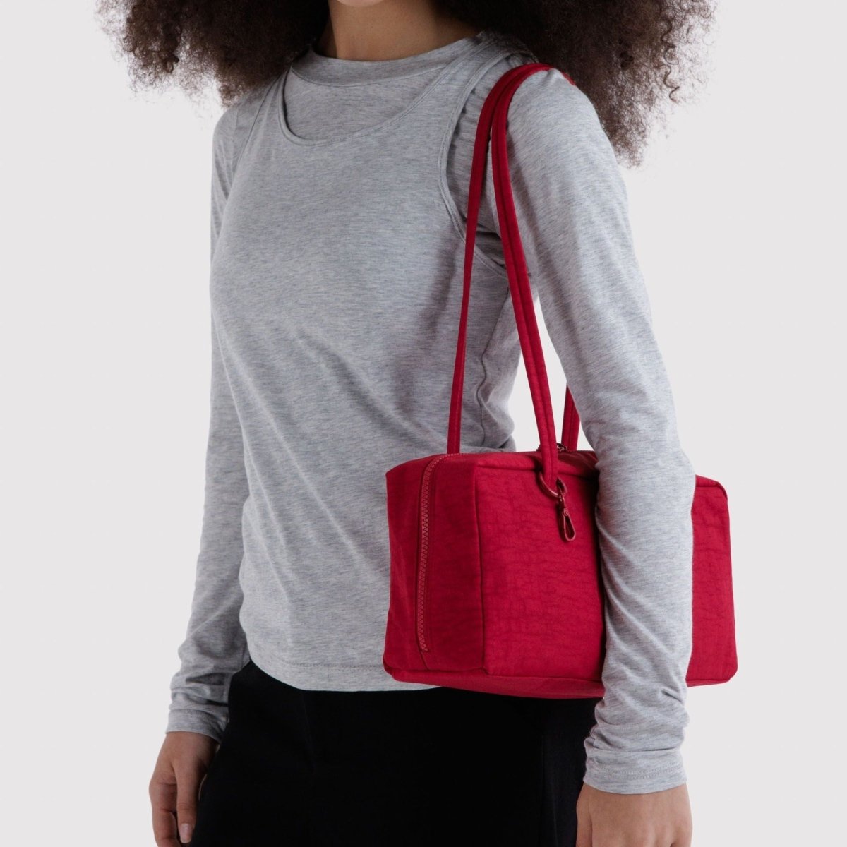 Baggu Nylon Bowler Bag in Cherry - Getoutside Shoes