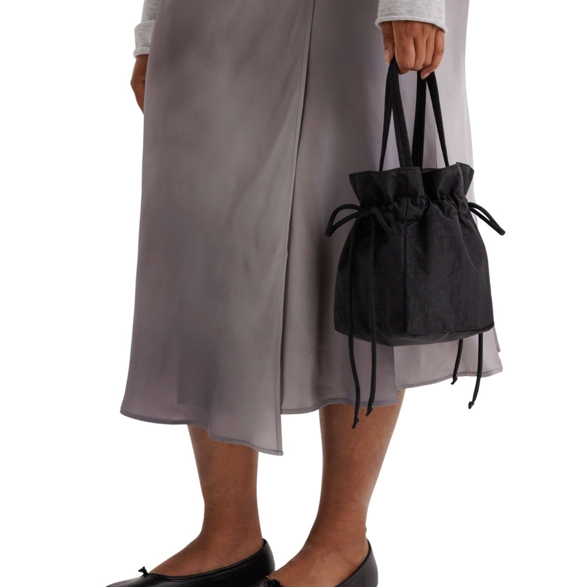 Baggu Nylon Drawstring Bag in Black - Getoutside Shoes