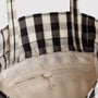 Baggu Nylon Drawstring Bag in Black and Cream Gingham - Getoutside Shoes