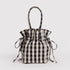 Baggu Nylon Drawstring Bag in Black and Cream Gingham - Getoutside Shoes