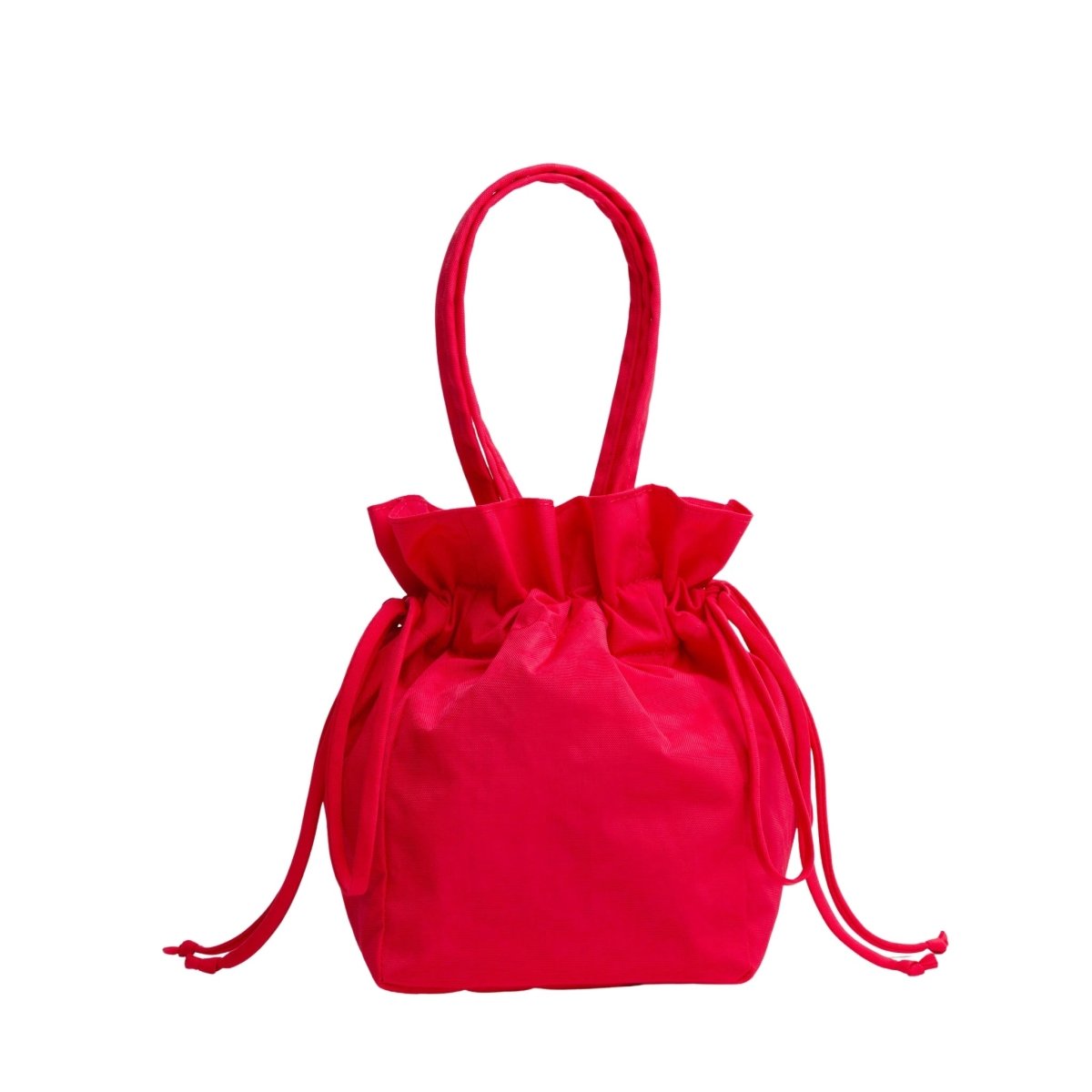 Baggu Nylon Drawstring Bag in Candy Apple - Getoutside Shoes