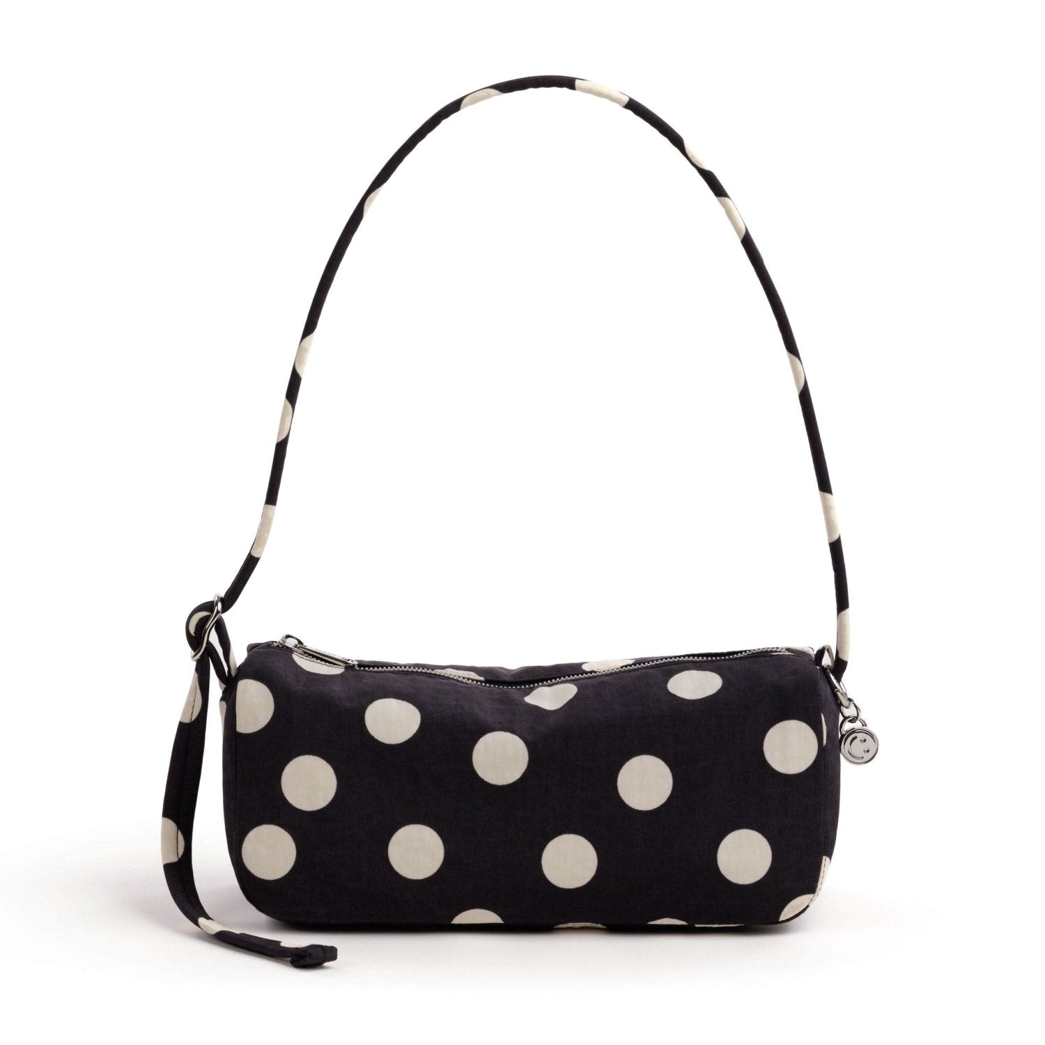 Baggu Nylon Loaf Bag in Black And Cream Polka Dot - Getoutside Shoes