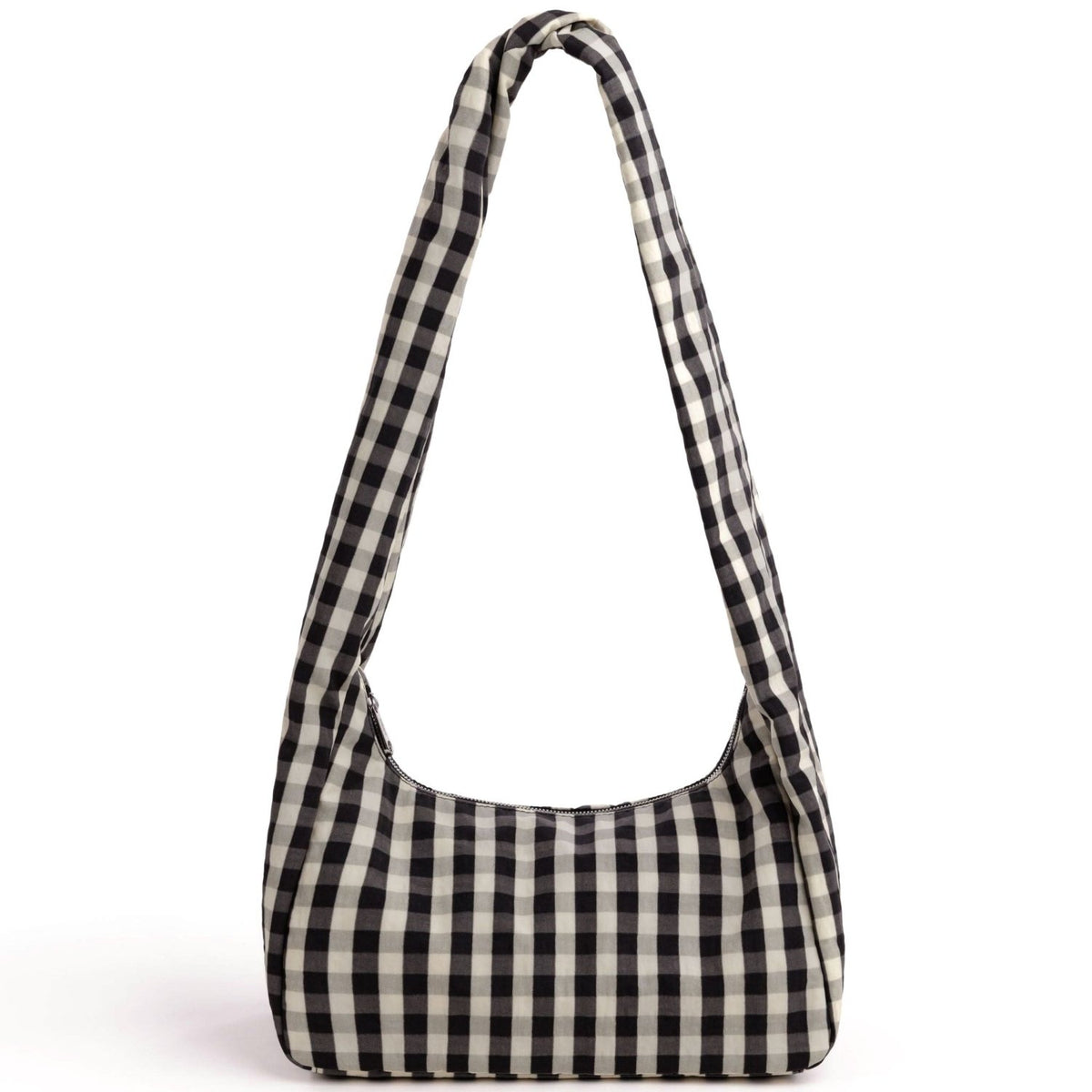 Baggu Nylon Meringue Bag in Black And Cream Gingham - Getoutside Shoes