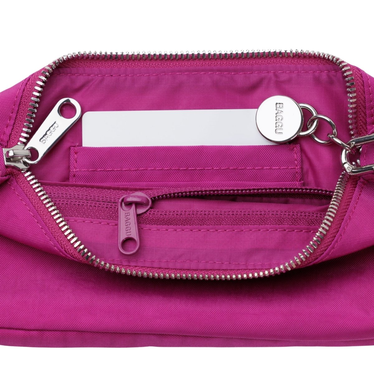 Baggu Nylon Pochette in Deep Fuchsia - Getoutside Shoes