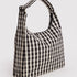 Baggu Nylon Shoulder Bag in Black And Cream Gingham - Getoutside Shoes