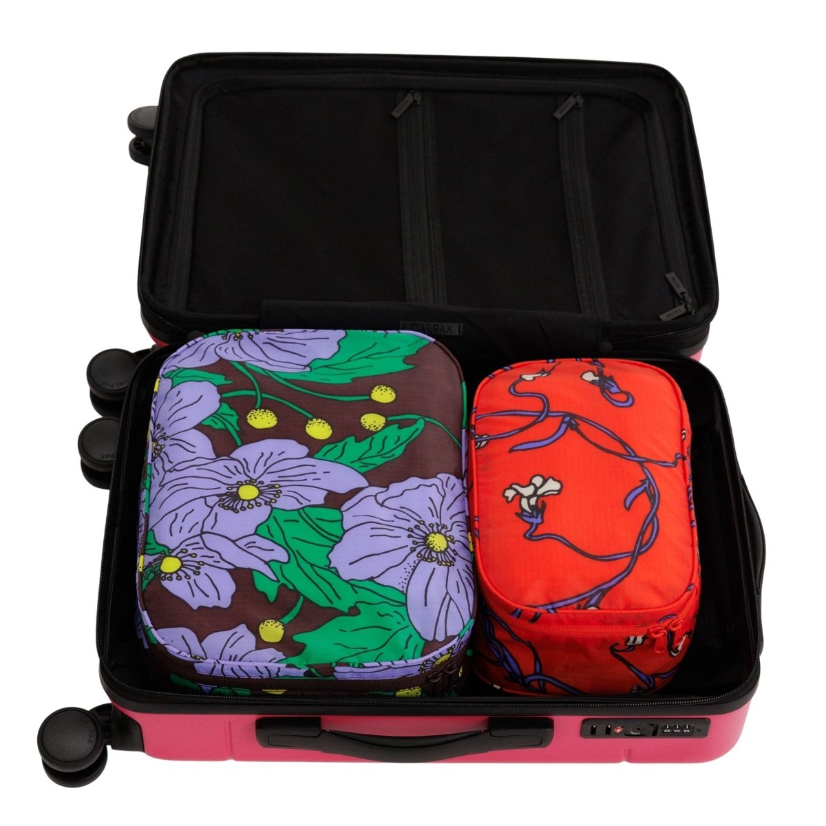 Baggu Packing Cube Set Large in Poppy Mix - Getoutside Shoes