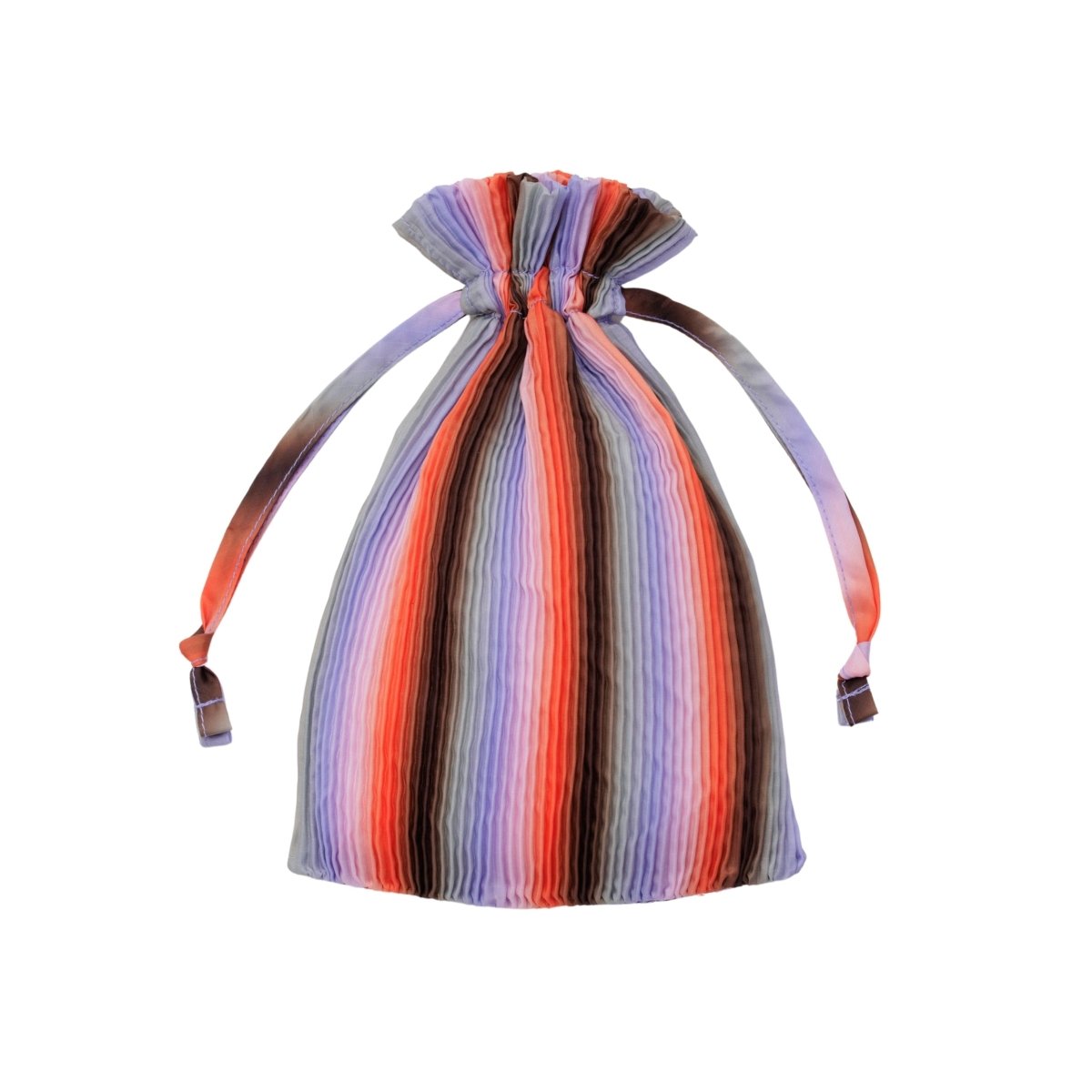 Baggu Pleated Baggu in Gradient Stripe Poppy & Lilac - Getoutside Shoes