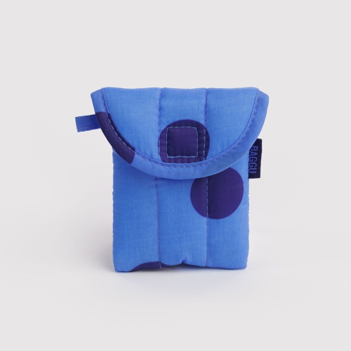 Baggu Puffy Earbuds Case in Blue Polka Dot - Getoutside Shoes