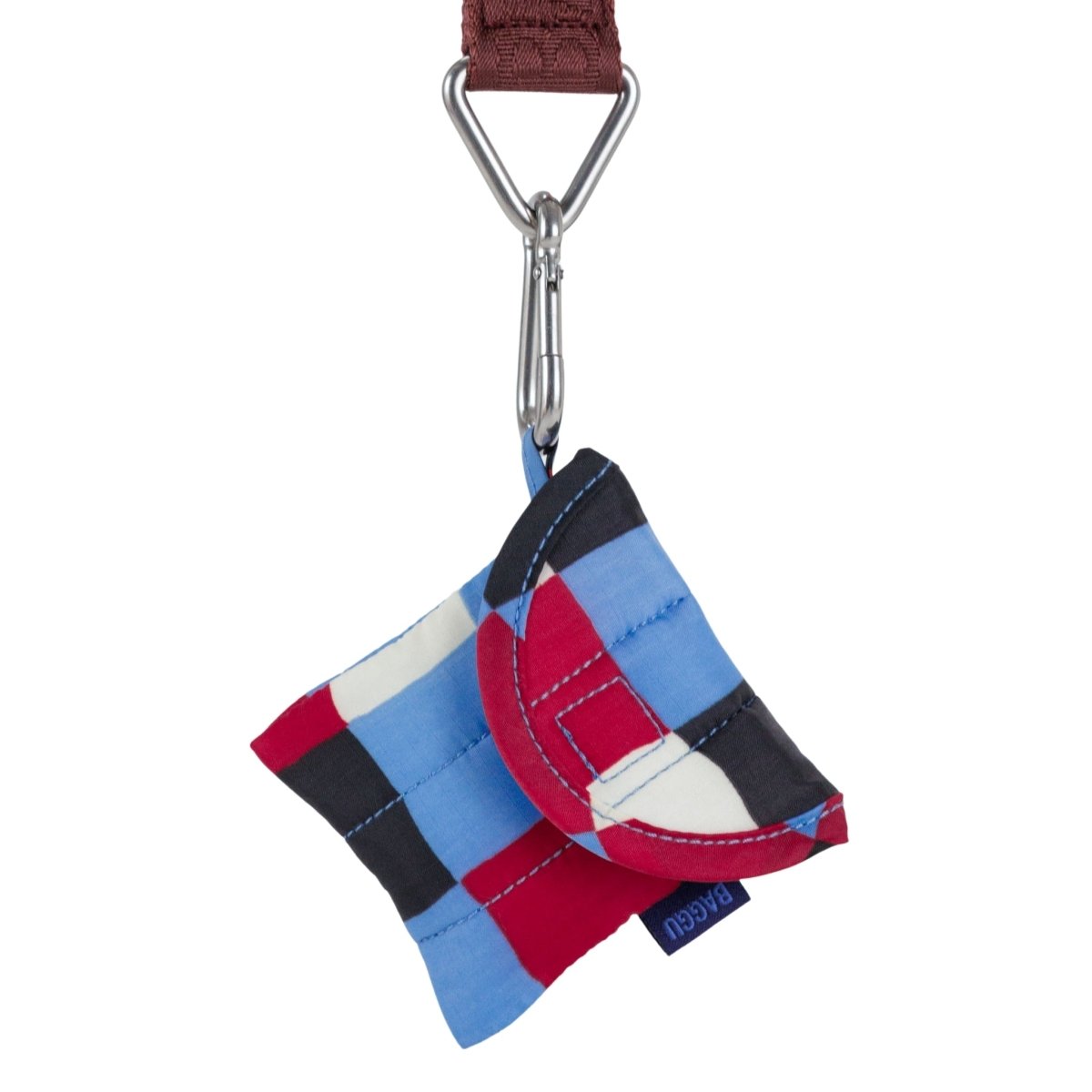 Baggu Puffy Earbuds Case in Painted Check - Getoutside Shoes