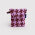 Baggu Puffy Earbuds Case in Pink Houndstooth - Getoutside Shoes