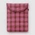 Baggu Puffy Laptop Sleeve 13"/14" in Azalea Pink Tartan - Getoutside Shoes