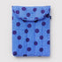 Baggu Puffy Laptop Sleeve 13"/14" in Blue Polka Dot - Getoutside Shoes