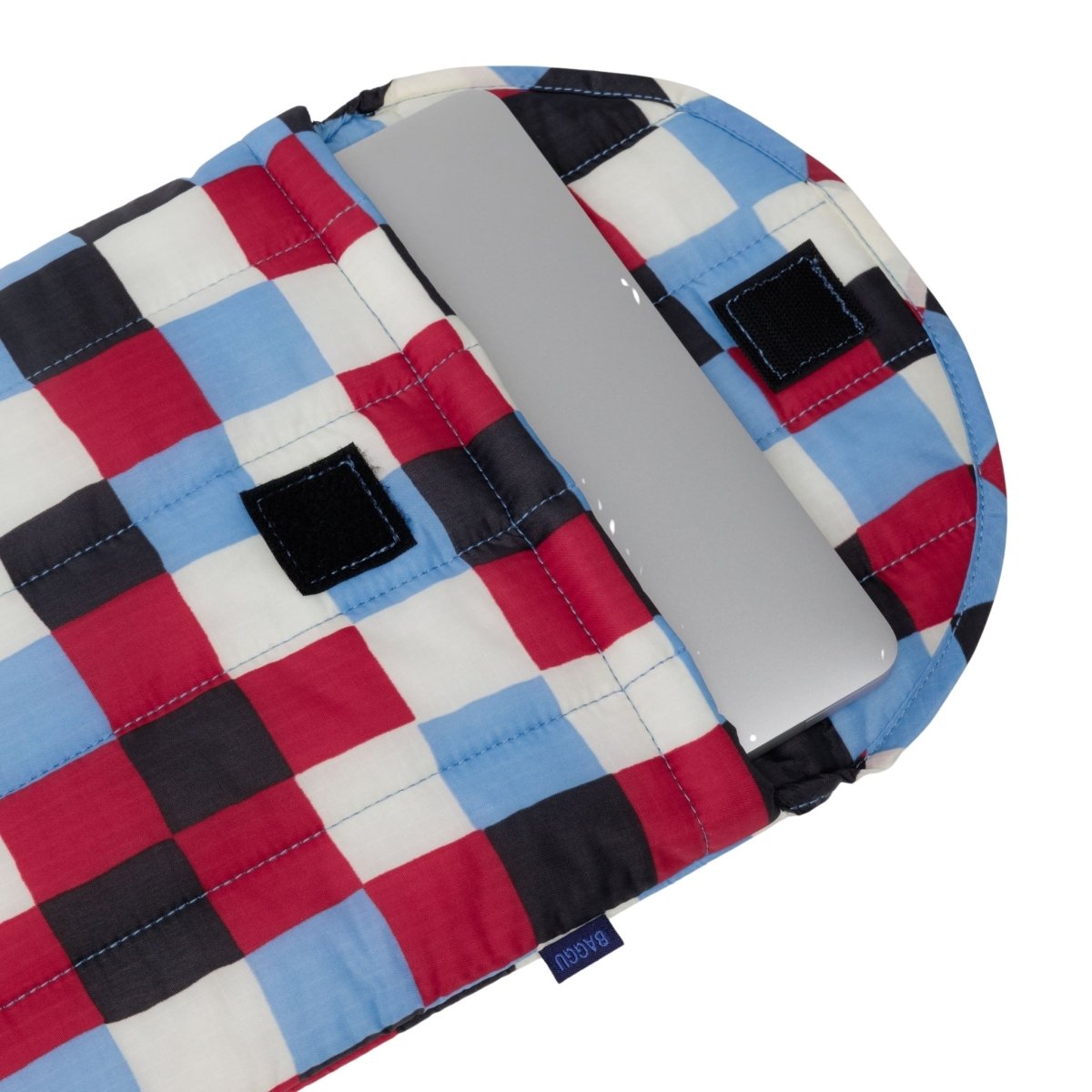 Baggu Puffy Laptop Sleeve 13"/14" in Painted Check - Getoutside Shoes