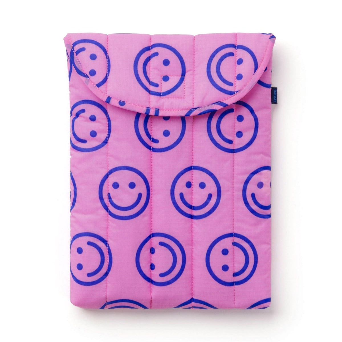 Baggu Puffy Laptop Sleeve 13"/14" in Pop Pink Happy - Getoutside Shoes