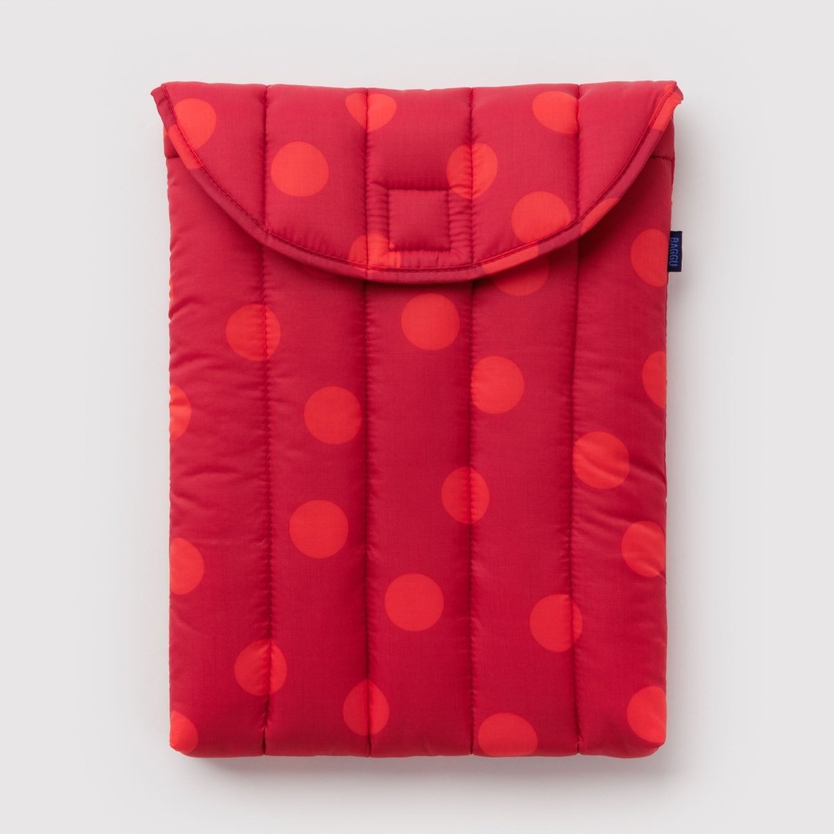 Baggu Puffy Laptop Sleeve 13"/14" in Red Polka Dot - Getoutside Shoes