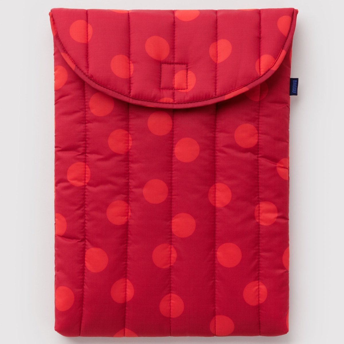 Baggu Puffy Laptop Sleeve 16" in Red Polka Dot - Getoutside Shoes