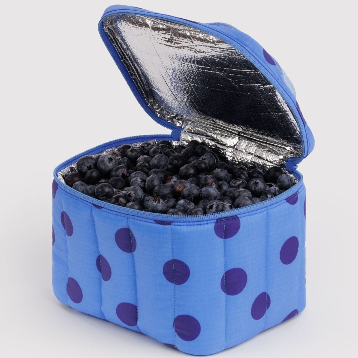 Baggu Puffy Lunch Bag in Blue Polka Dot - Getoutside Shoes