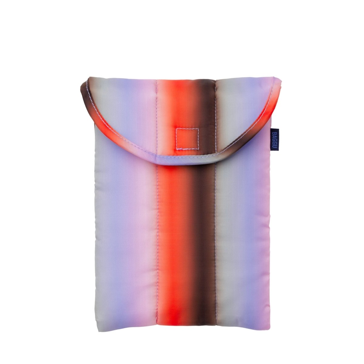 Baggu Puffy Tablet Sleeve in Gradient Stripe Poppy - Getoutside Shoes