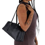 Baggu Recycled Leather Bowler Bag in Black - Getoutside Shoes