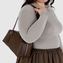 Baggu Recycled Leather Bowler Bag in Brown - Getoutside Shoes