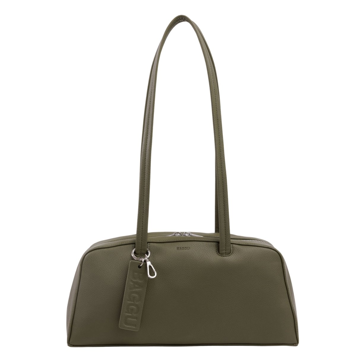 Baggu Recycled Leather Bowler Bag in Loden - Getoutside Shoes