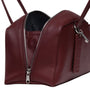 Baggu Recycled Leather Bowler Bag in Mahogany - Getoutside Shoes