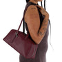 Baggu Recycled Leather Bowler Bag in Mahogany - Getoutside Shoes
