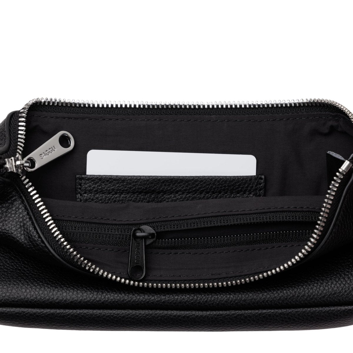 Baggu Recycled Leather Pochette in Black - Getoutside Shoes