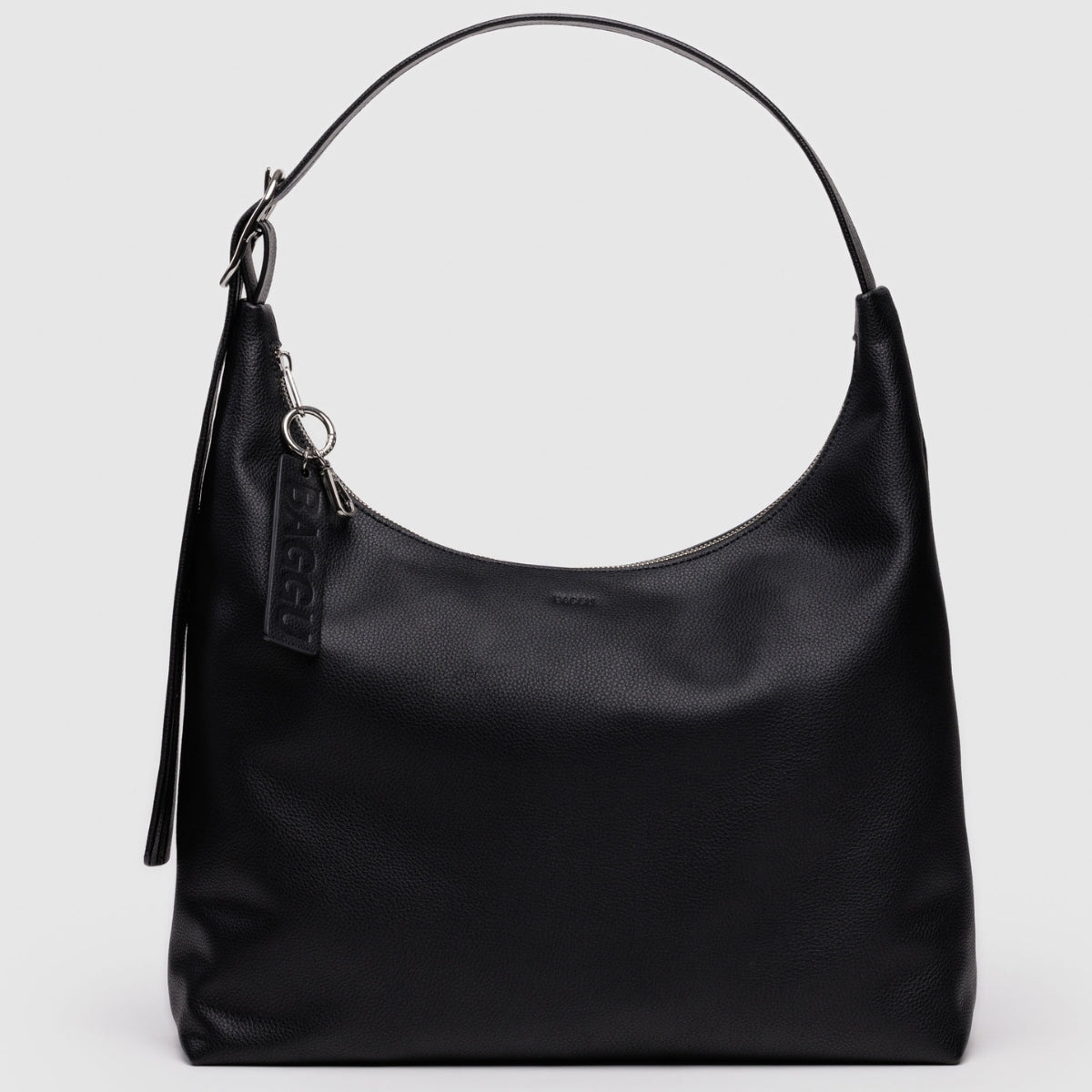 Baggu Recycled Leather Shoulder Bag in Black - Getoutside Shoes