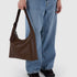 Baggu Recycled Leather Shoulder Bag in Brown - Getoutside Shoes