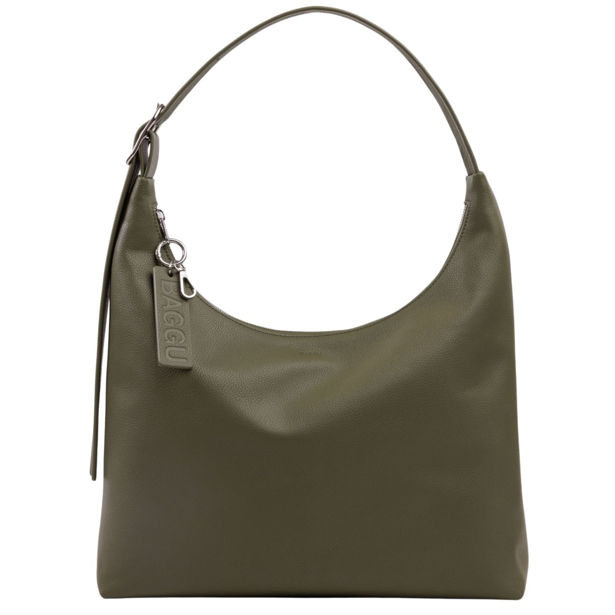 Baggu Recycled Leather Shoulder Bag in Loden - Getoutside Shoes