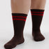Baggu Ribbed Sock in Coffee Stripe - Getoutside Shoes