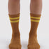 Baggu Ribbed Sock in Toffee Stripe - Getoutside Shoes