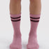 Baggu Ribbed Sock in Wild Plum Stripe - Getoutside Shoes